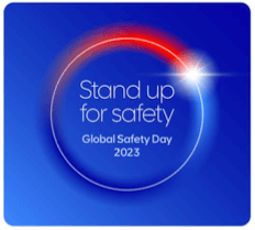 Image Text: Stand Up for safety